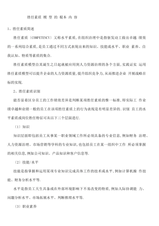 采购人员岗位胜任力