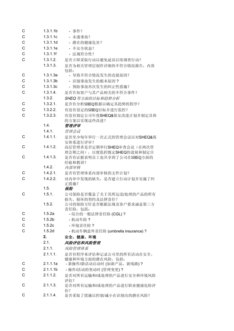 道路安全质量评估体系(RSQAS)检查表_第2页