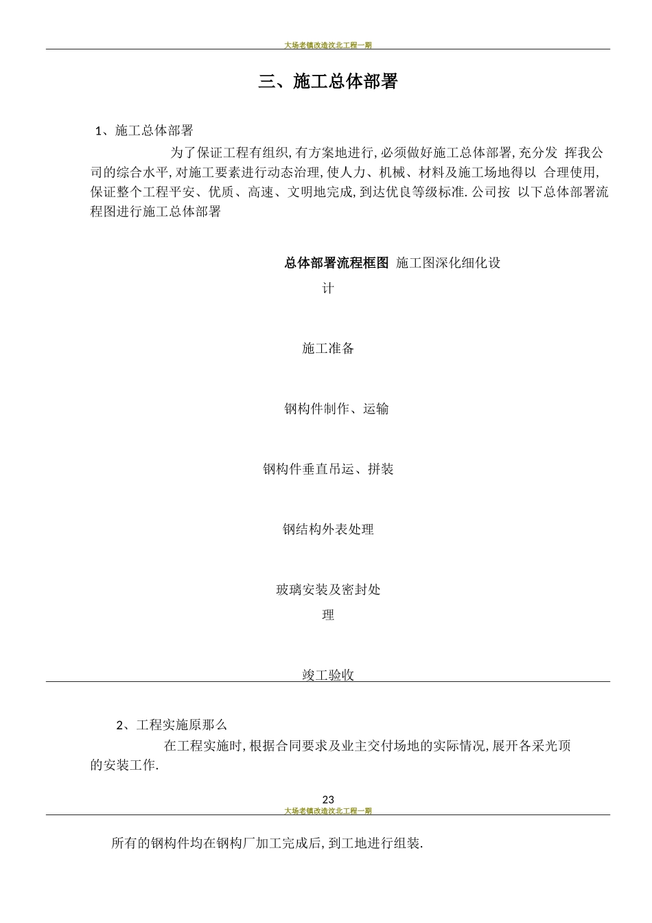 钢结构采光顶施工组织方案_第3页