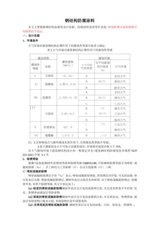 钢结构防腐涂料