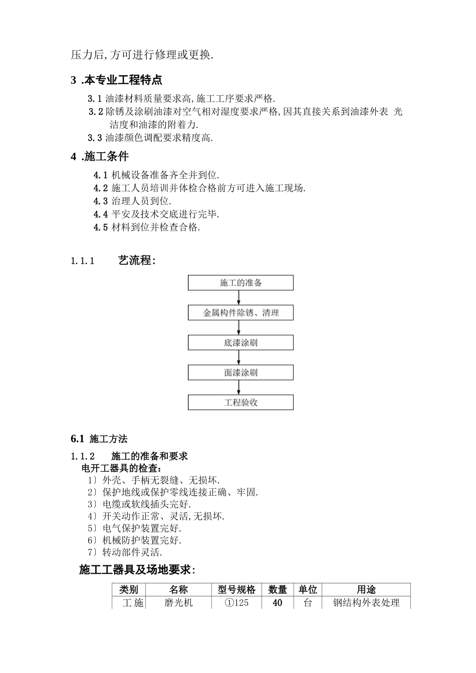 钢结构除锈油漆施工方案_第3页