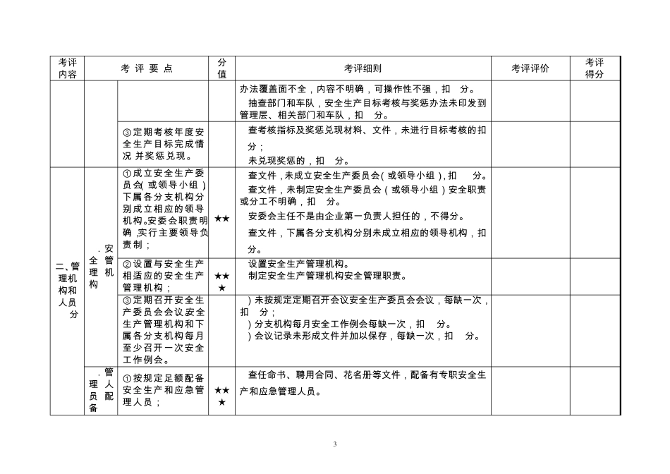 道路普通货物运输企业安全生产标准化达标考评实施细则(修订)20140310_第3页