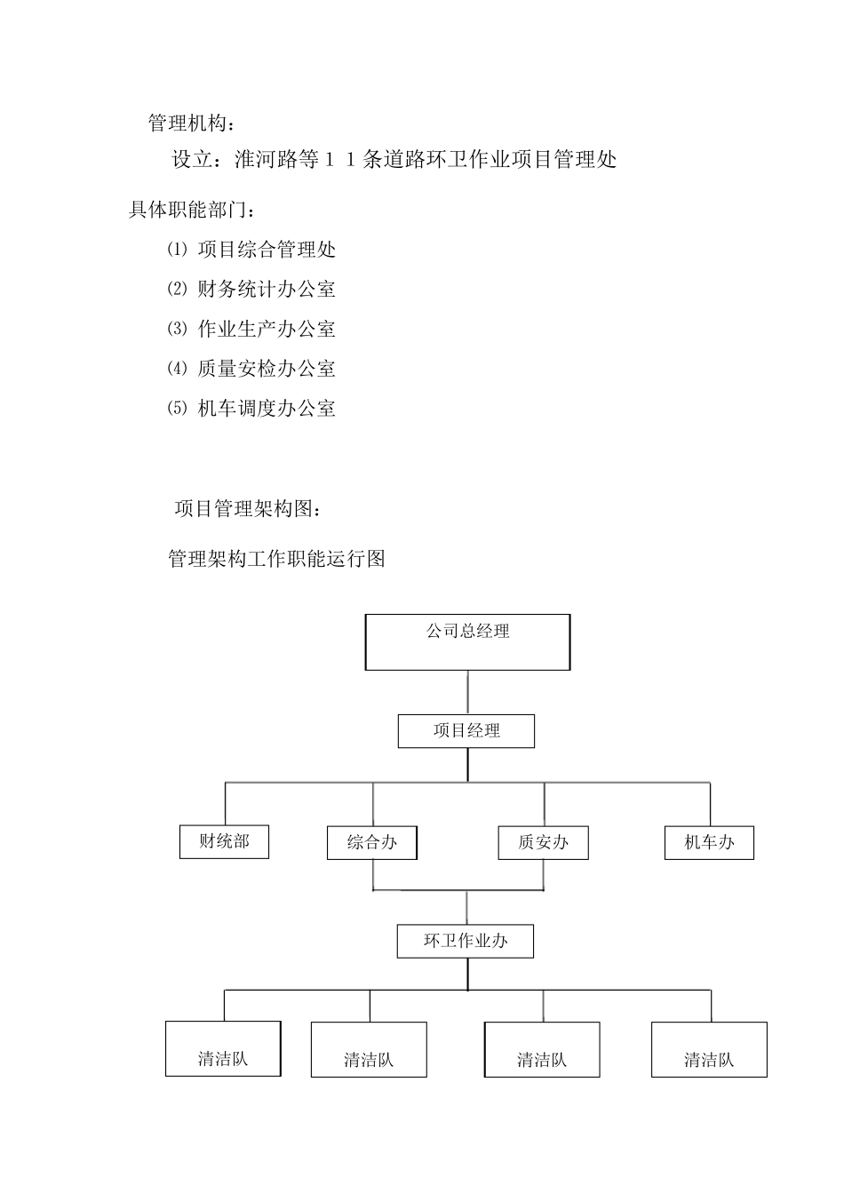 道路清扫保洁管理方案及应急方案_第3页