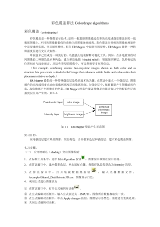 遥感图像处理实例分析04(彩色覆盖算法、HIS算法)