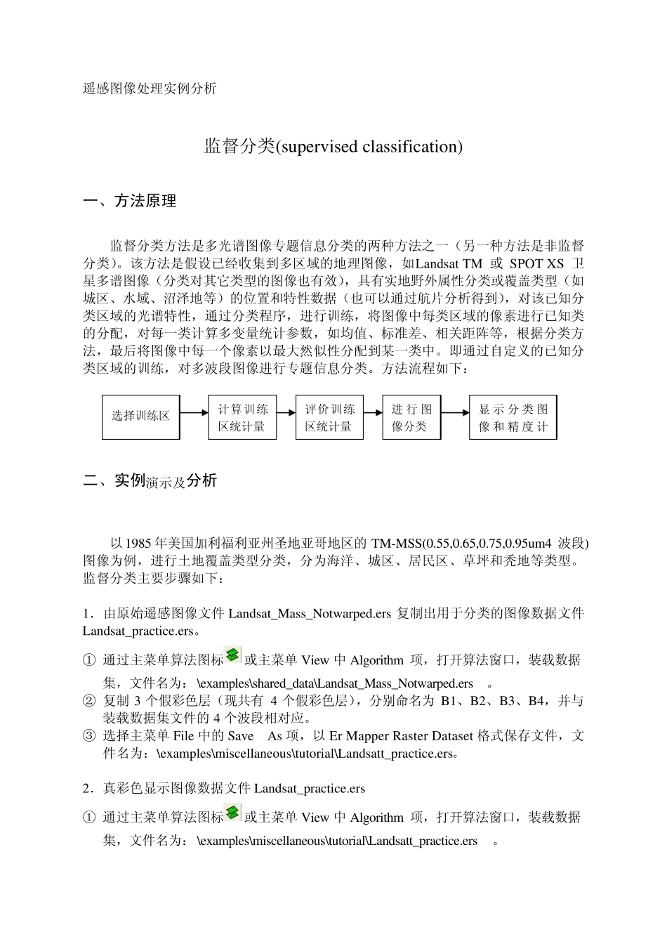 遥感图像处理实例分析03(监督分类、非监督分类)_第1页