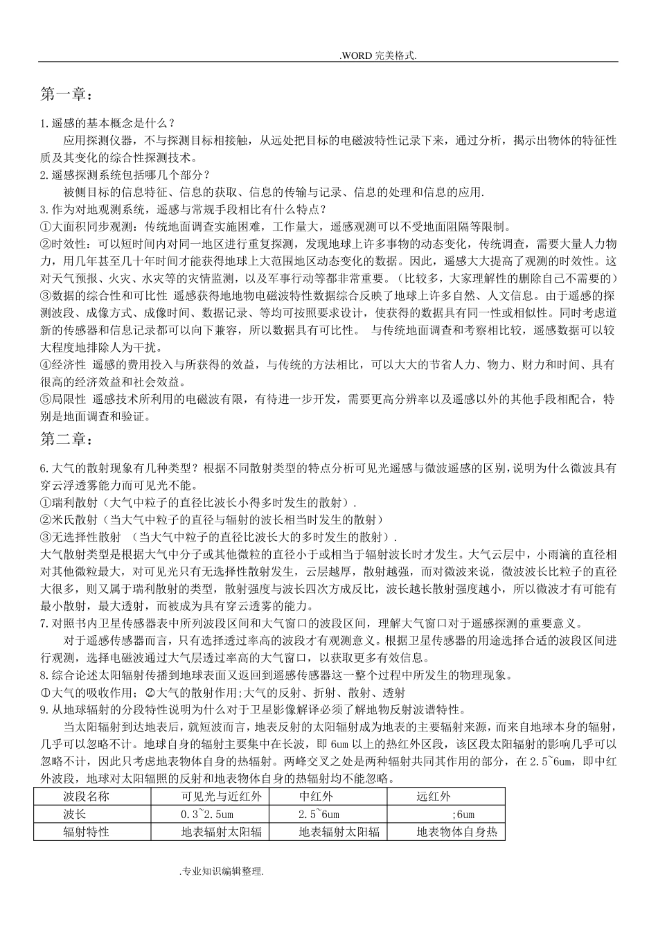 遥感导论课后习题答案解析_第1页