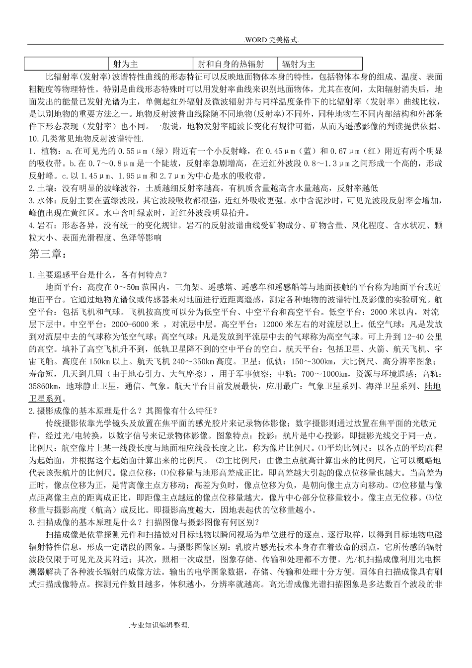 遥感导论课后习题答案解析_第2页