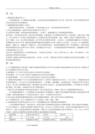 遥感导论课后习题答案解析