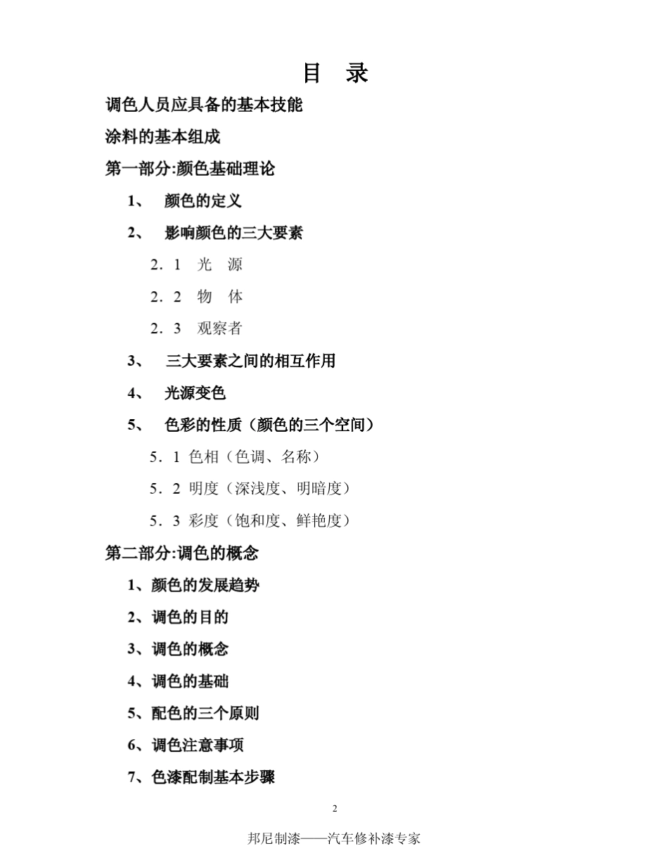 邦尼汽车调漆_第2页