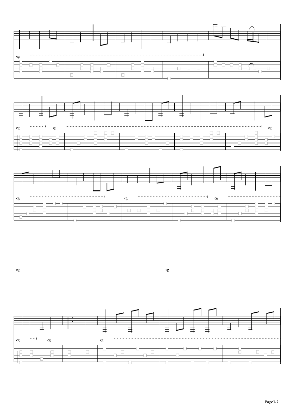 郑成河lonely指弹吉他谱_第3页