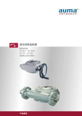 部分回转齿轮箱