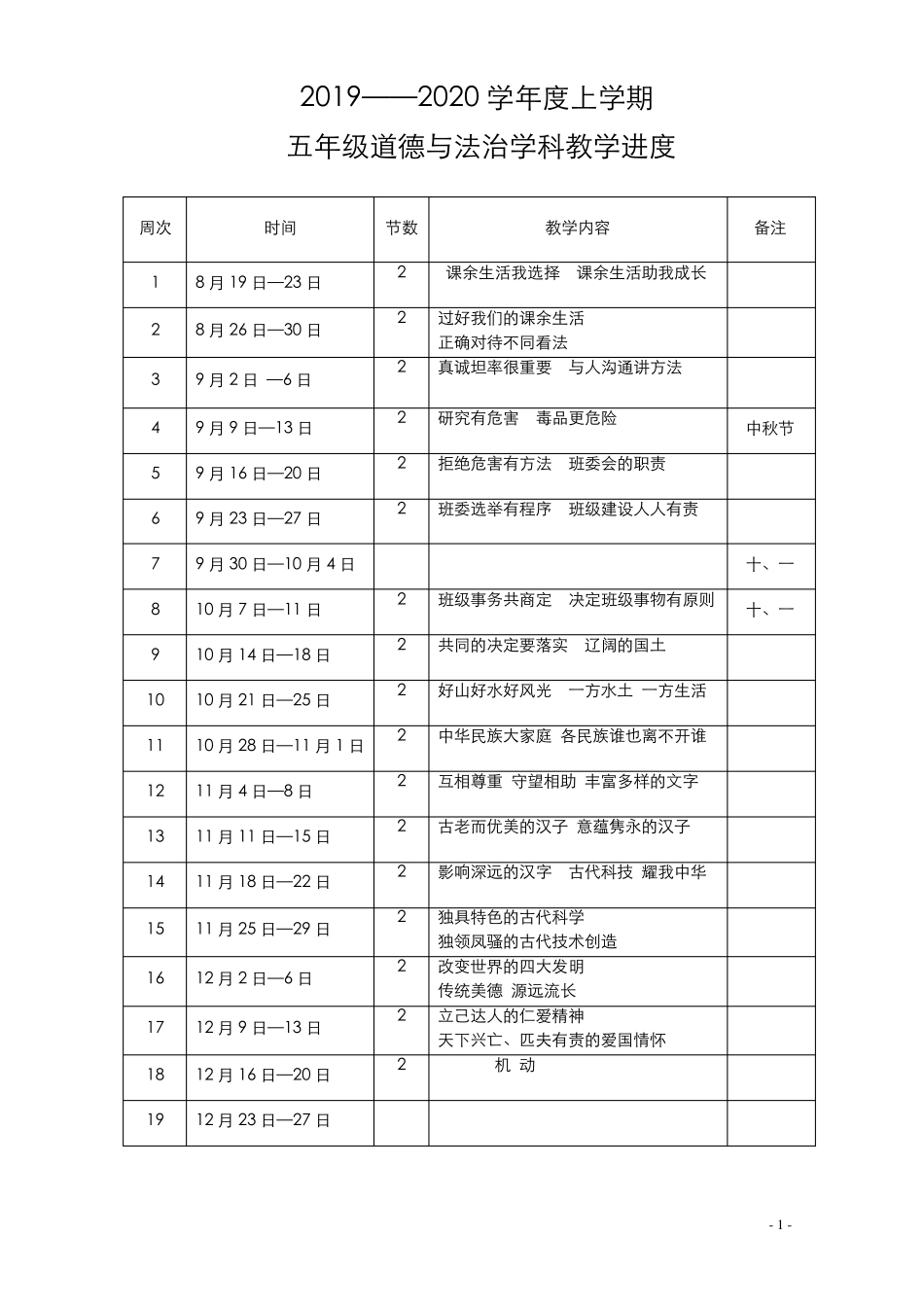 部编五年级道法上册教案_第1页