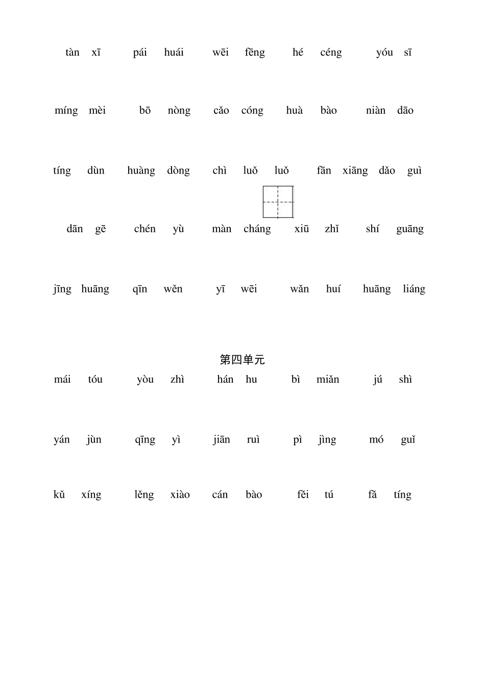 部编六年级下册语文听写与默写汇总(看拼音+古诗课文积累)_第3页