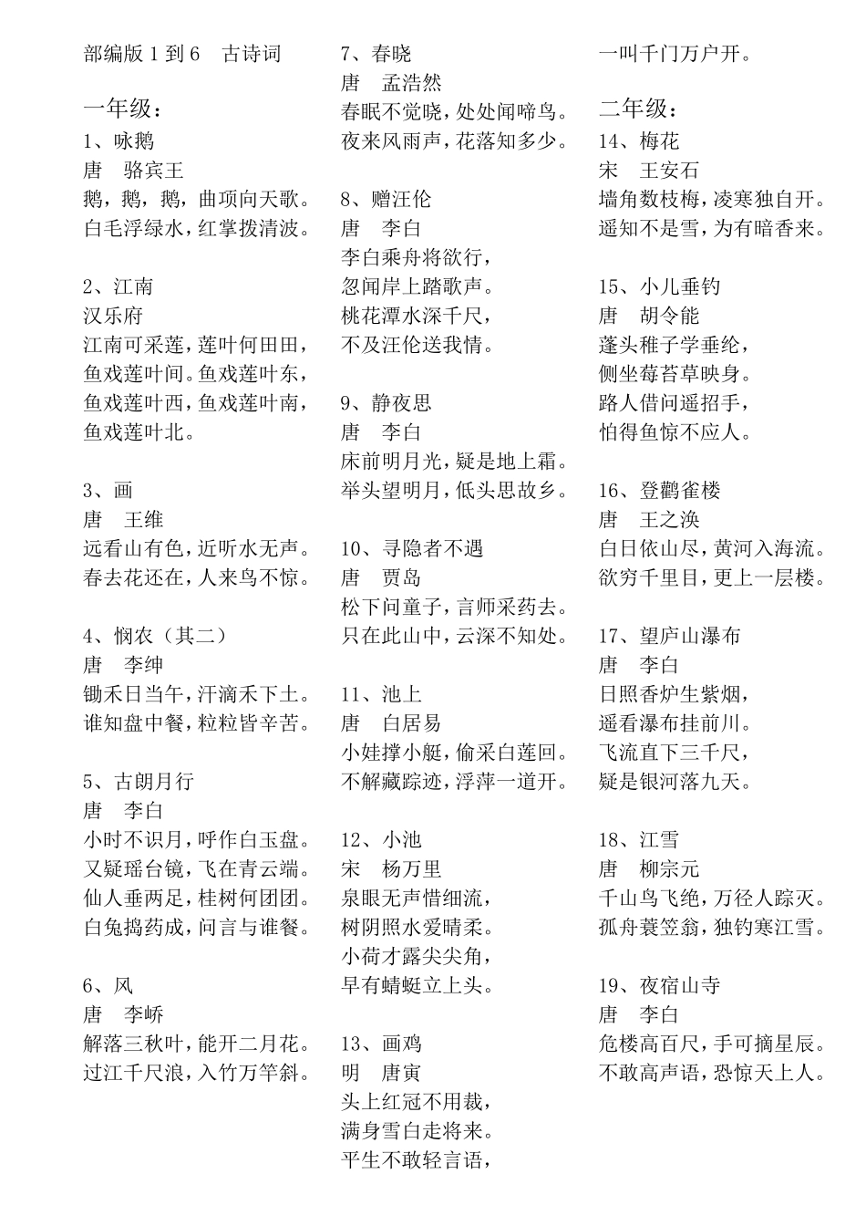 部编版16年级古诗词_第1页