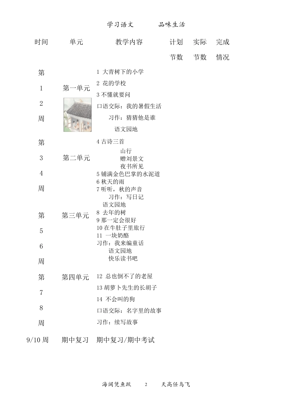 部编版三年级语文上册教案_第2页