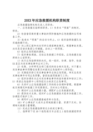 20XX年应急救援机构职责制度_1