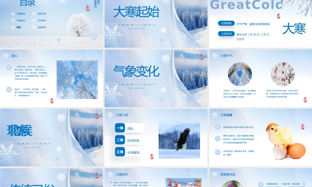 中国传统24节气--大寒