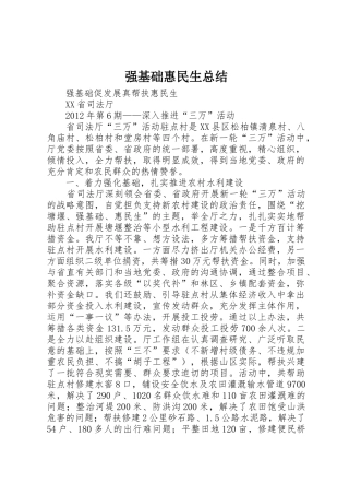 强基础惠民生总结_1