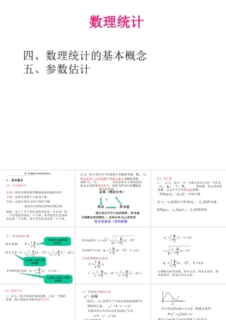 高等数学--数理统计课件