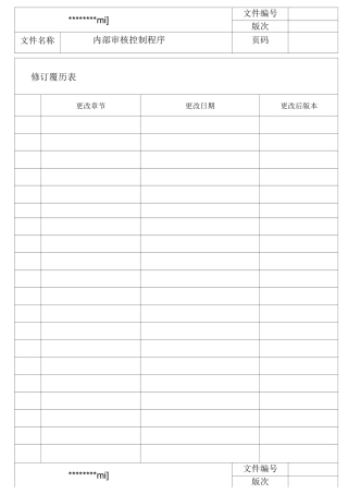 内部审核控制程序