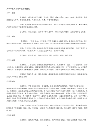 年龄段学生特点
