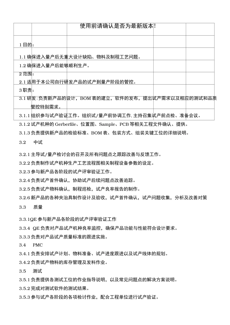 试产转量产管理流程图_第3页