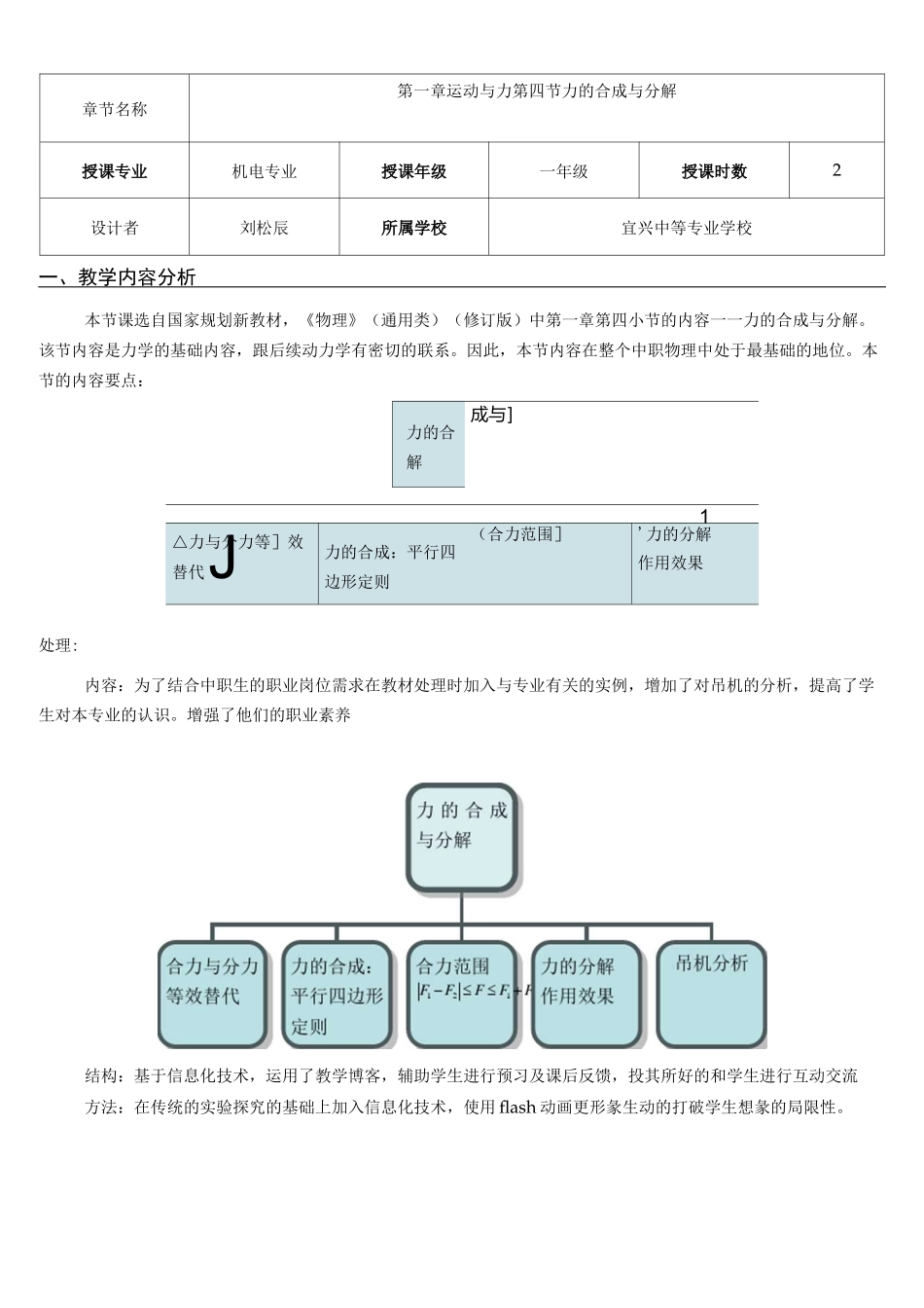 《力的合成与分解》教学设计_第2页