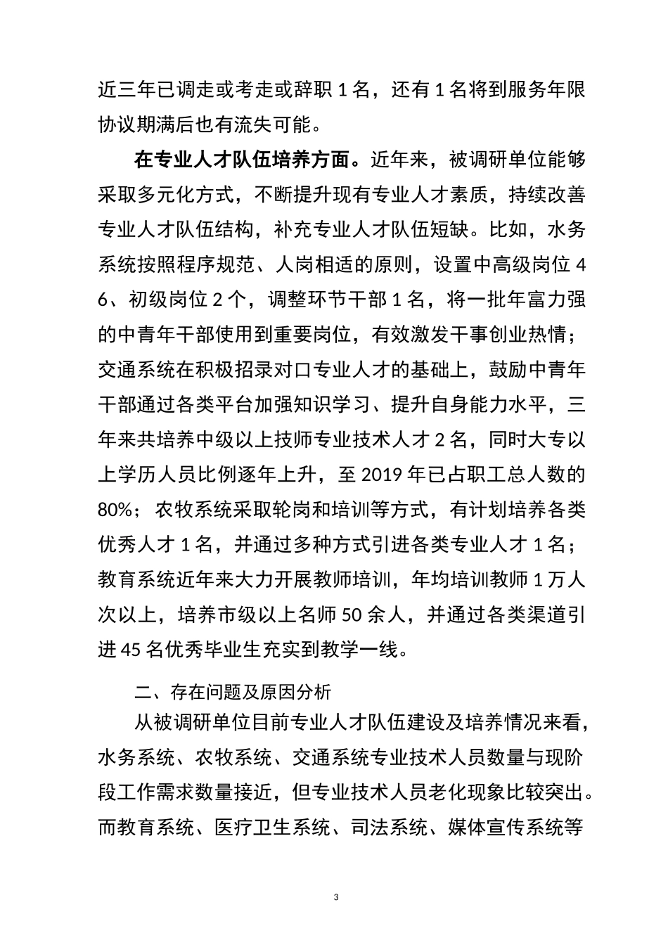 2020年专业性人才队伍建设调研报告_第3页