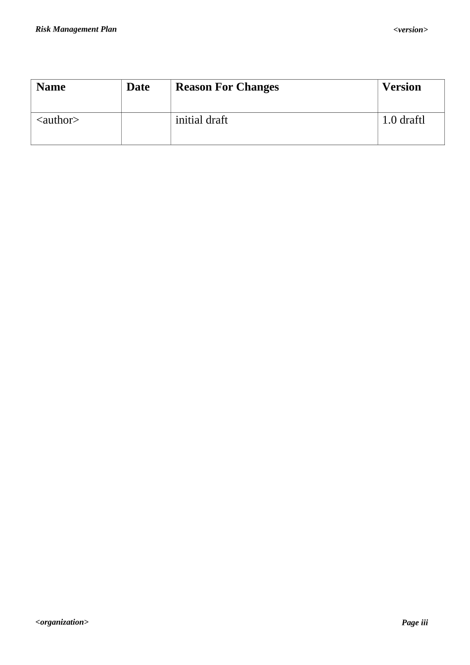 风险管理项目风险管理模板_第3页