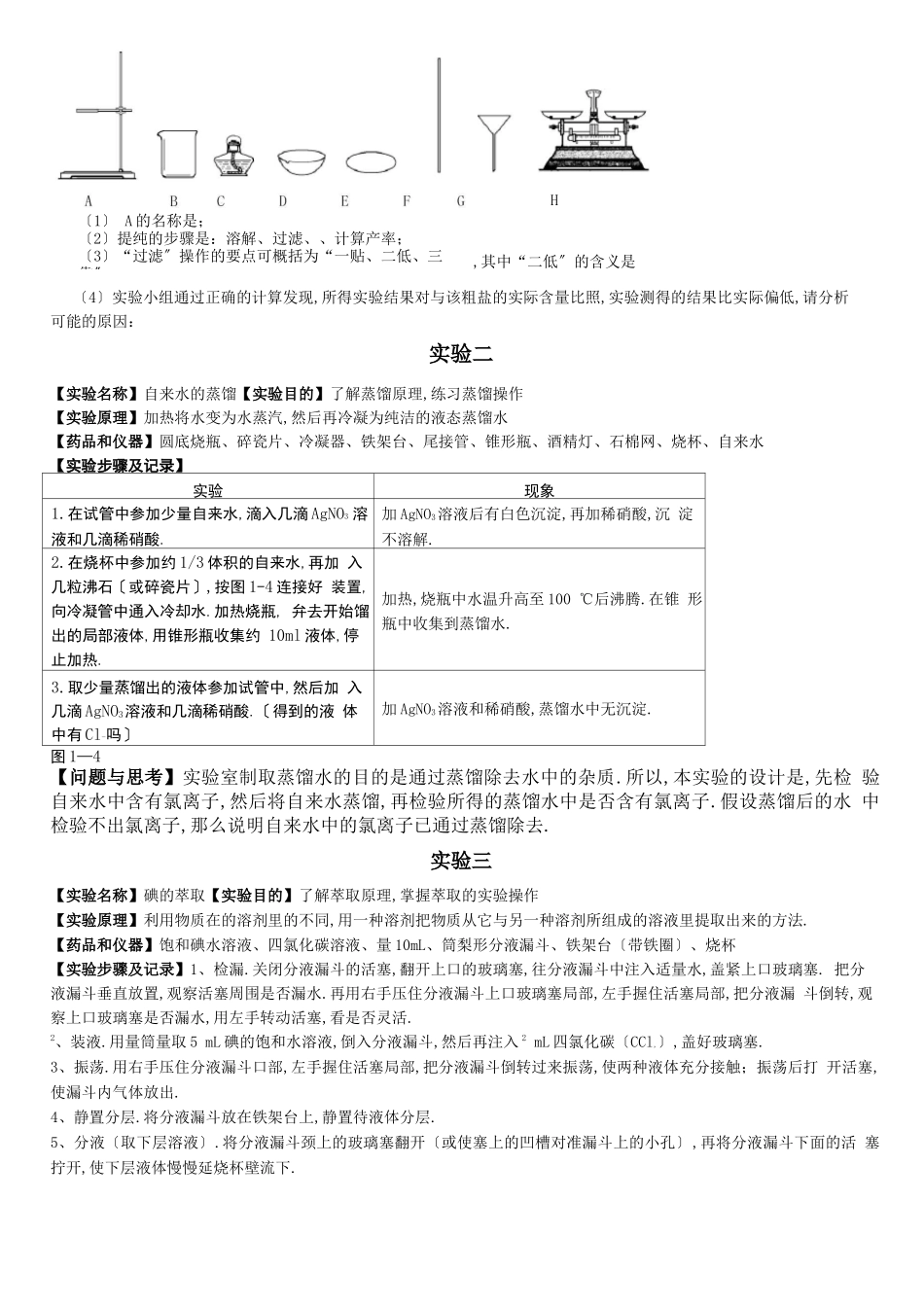 高中化学试验总结_第2页
