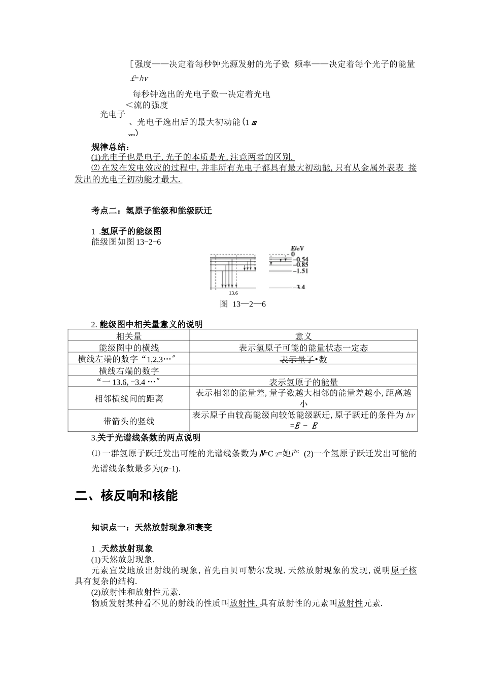 高中物理光电效应知识点_第3页