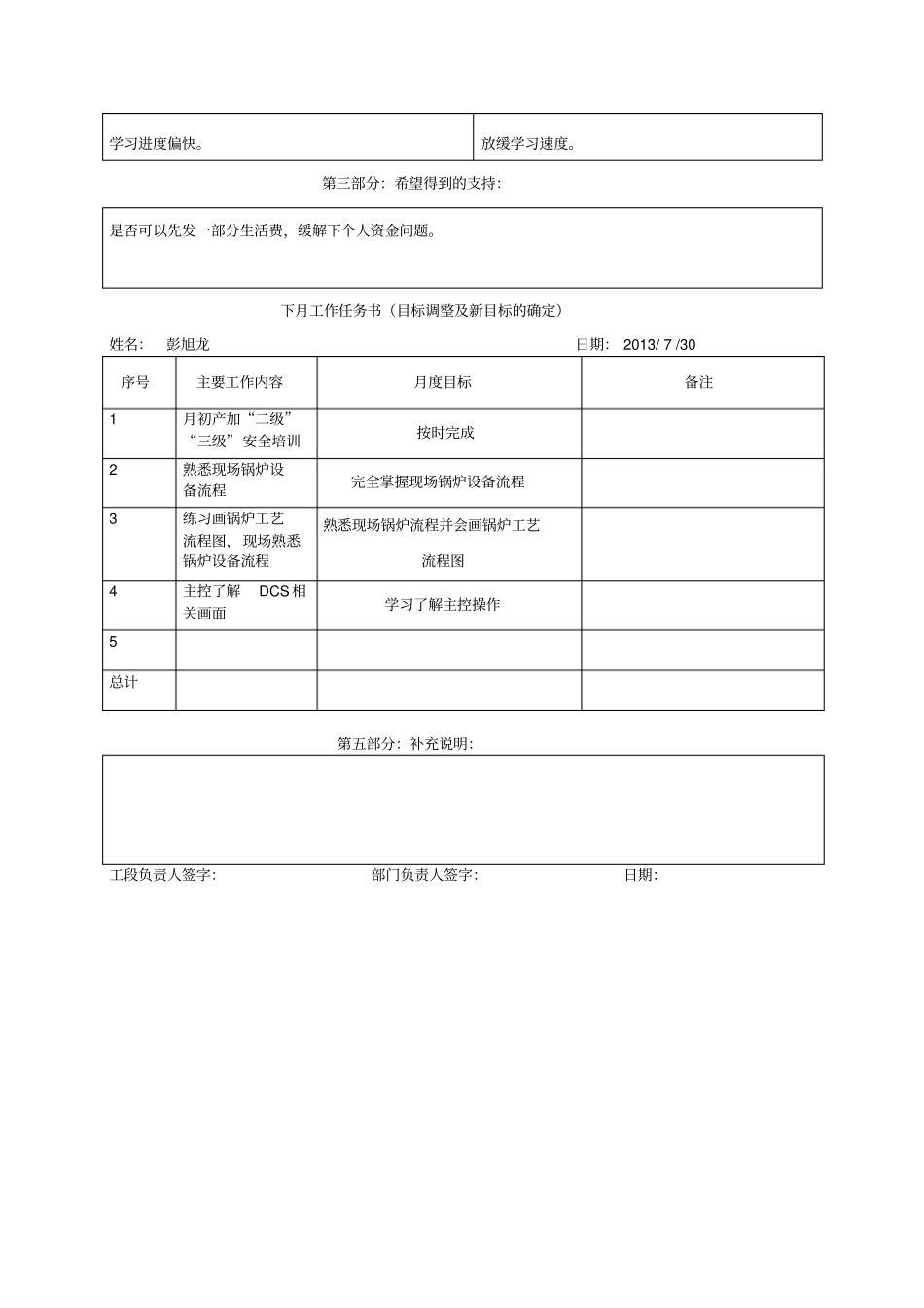 月度工作业绩考核表_第2页
