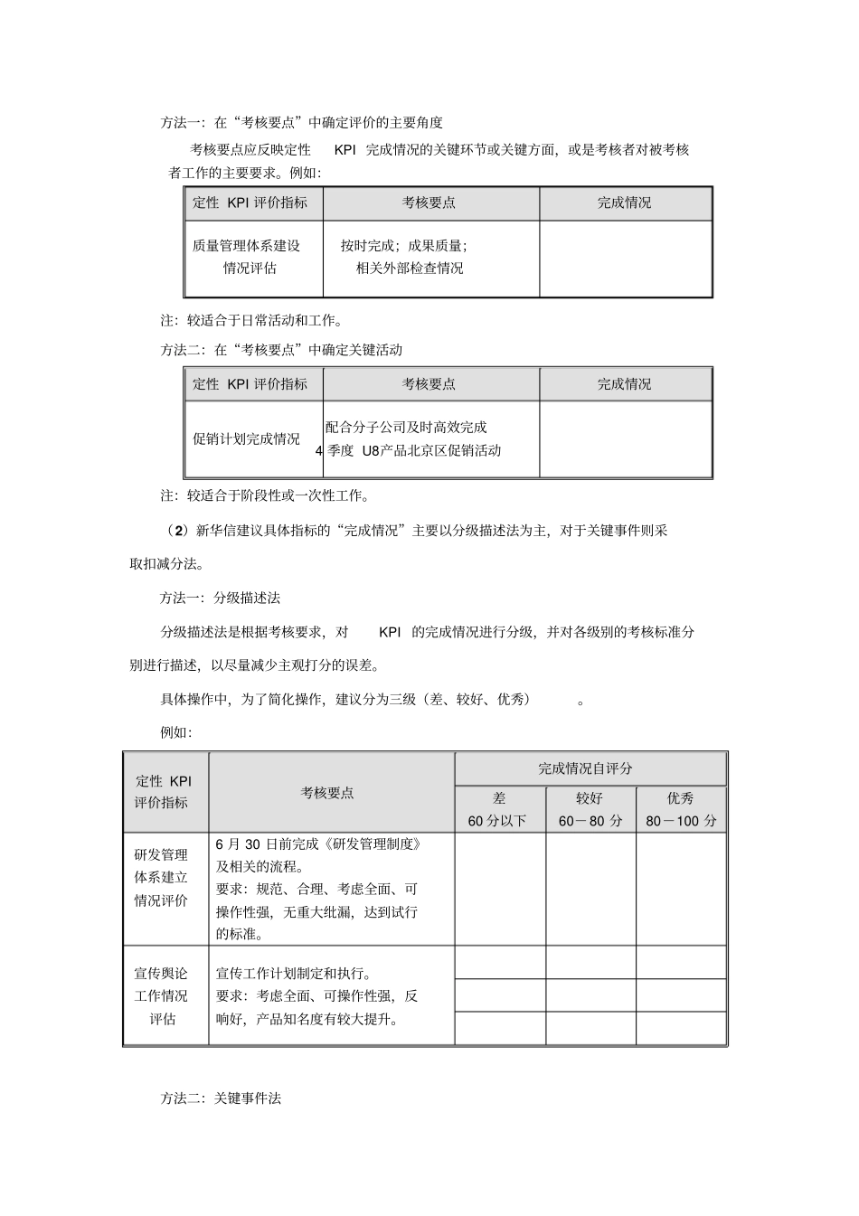 有关及其考核标准制定方法的说明_第3页