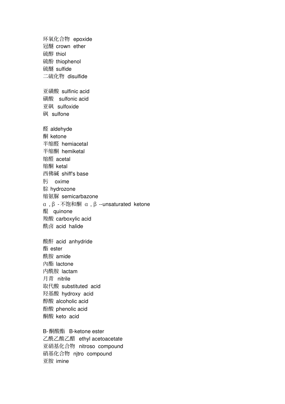 有机化学术语中英文对照汇总_第2页