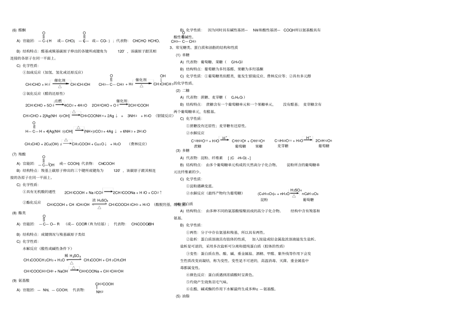 有机化学知识点归纳_第2页