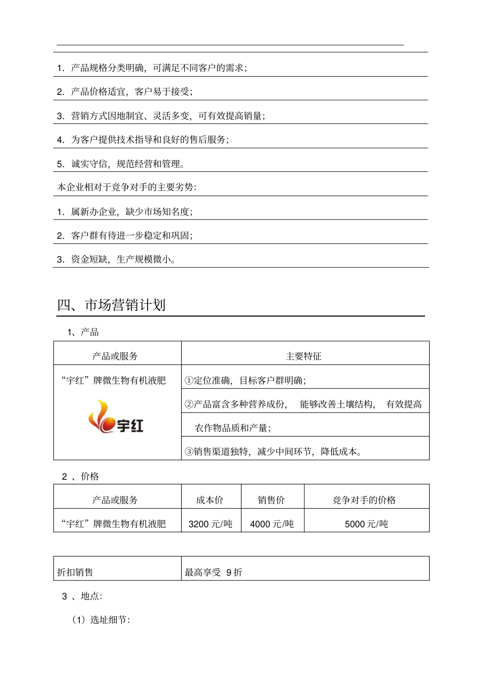 有机化肥创业计划书_第3页