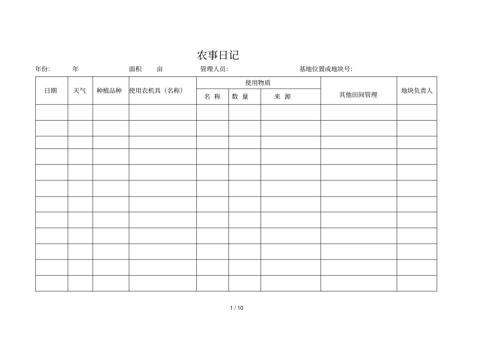 有机种植完整农事记录_第1页