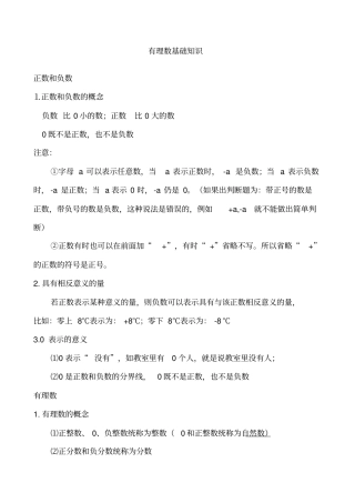 有理数加减乘除乘方