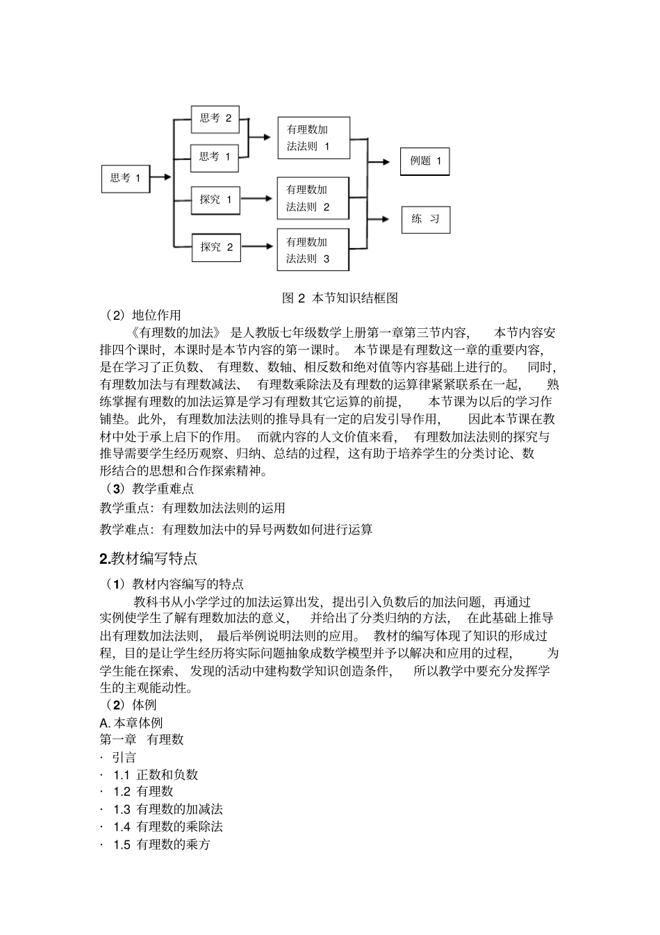 有理数加法教材分析_第2页