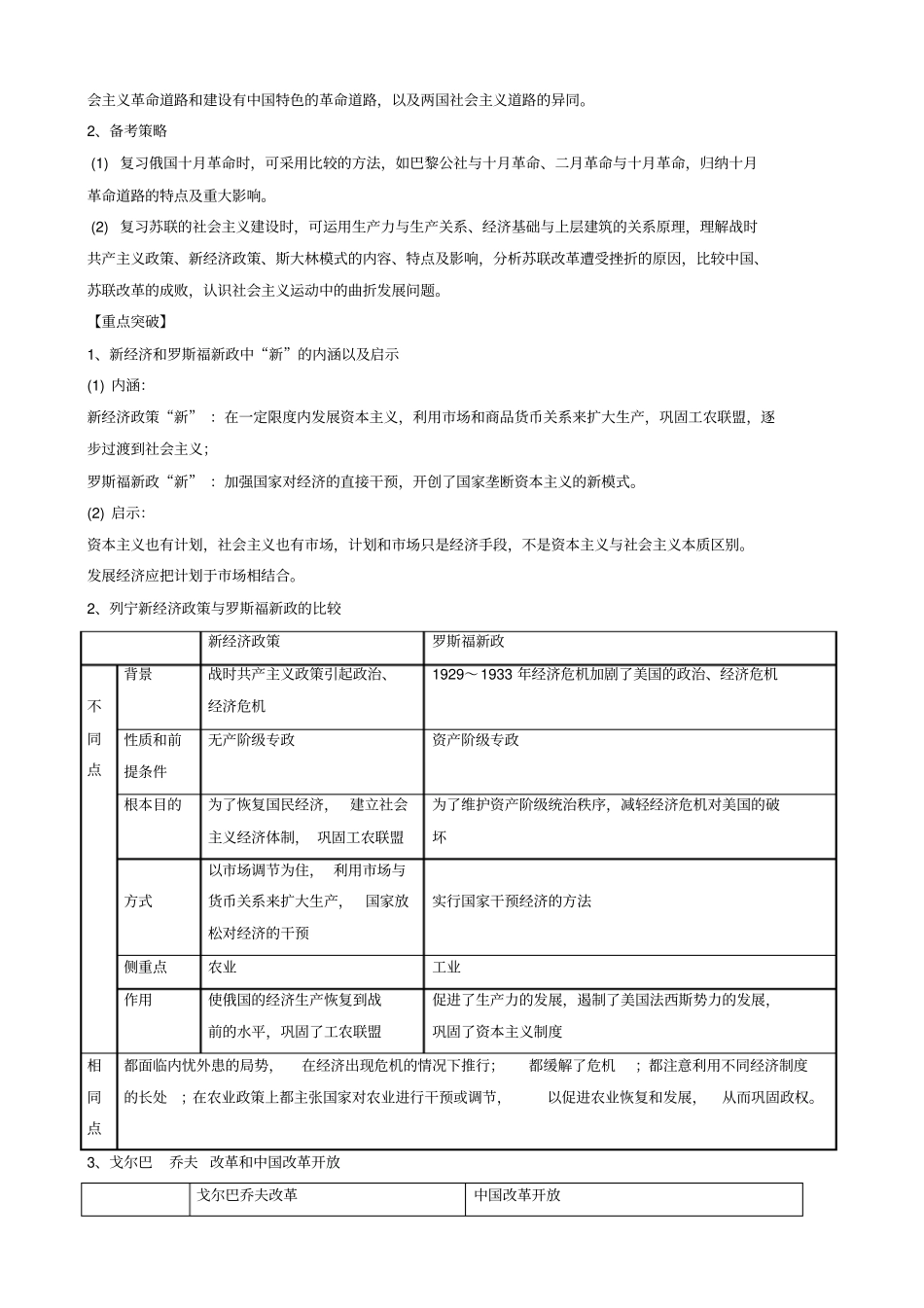 期末复习备考之专题复习高一历史讲义：培优版07解析版_第2页