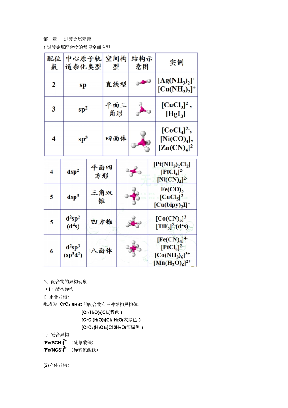 期末无机化学复习资料_第1页