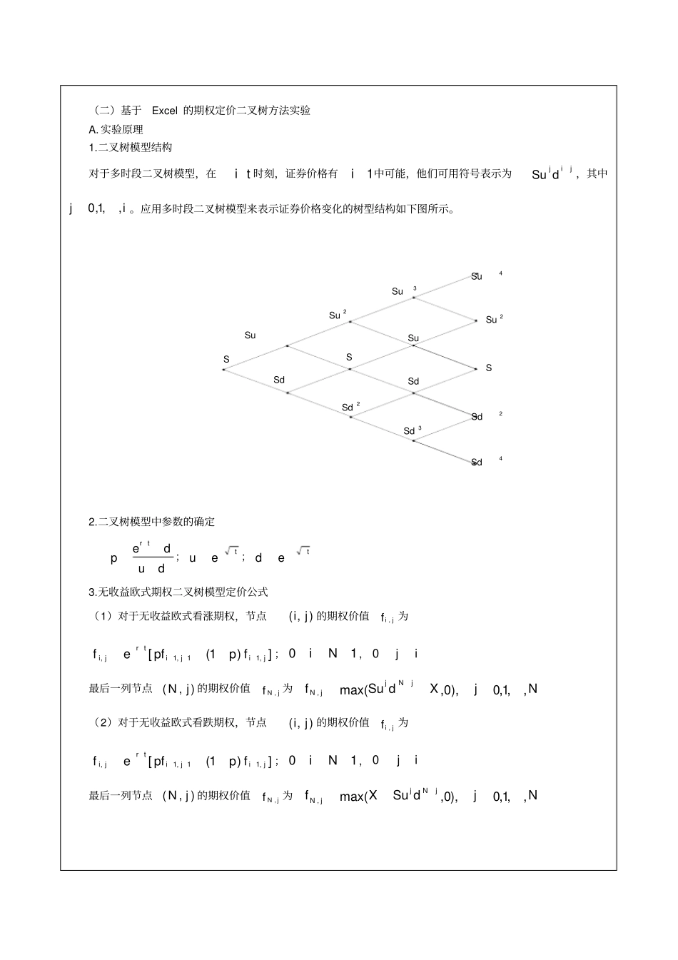 期权定价试验报告E101613109黄冬璇_第3页