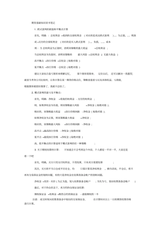 期货基础知识计算方法与题型