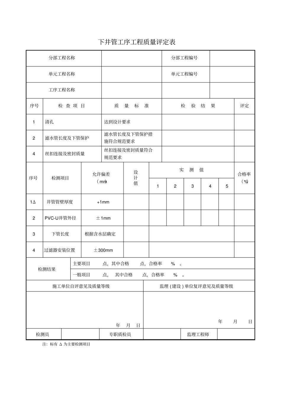 机井表格资料评定表_第3页