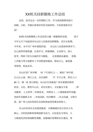 机关挂职锻炼工作总结_1