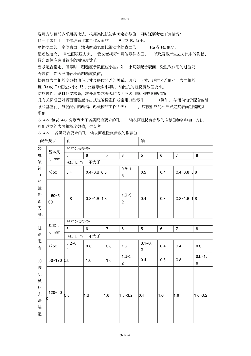 机加工表面粗糙度_第3页
