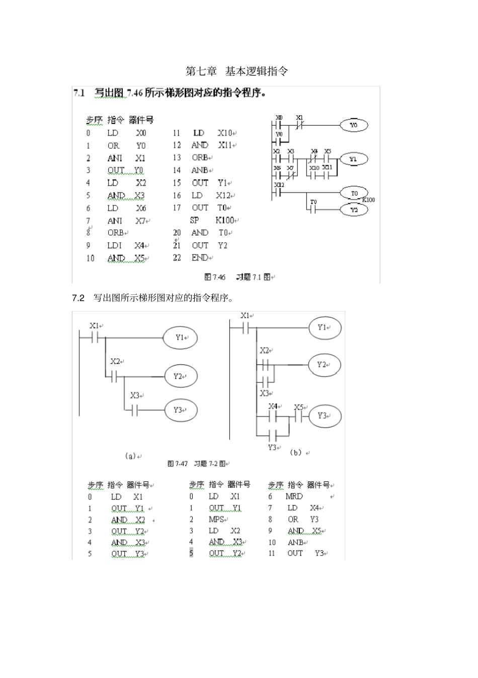机床电气控制技术及PLC课后题答案_第1页