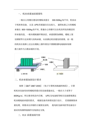 机房加固设计方案承重