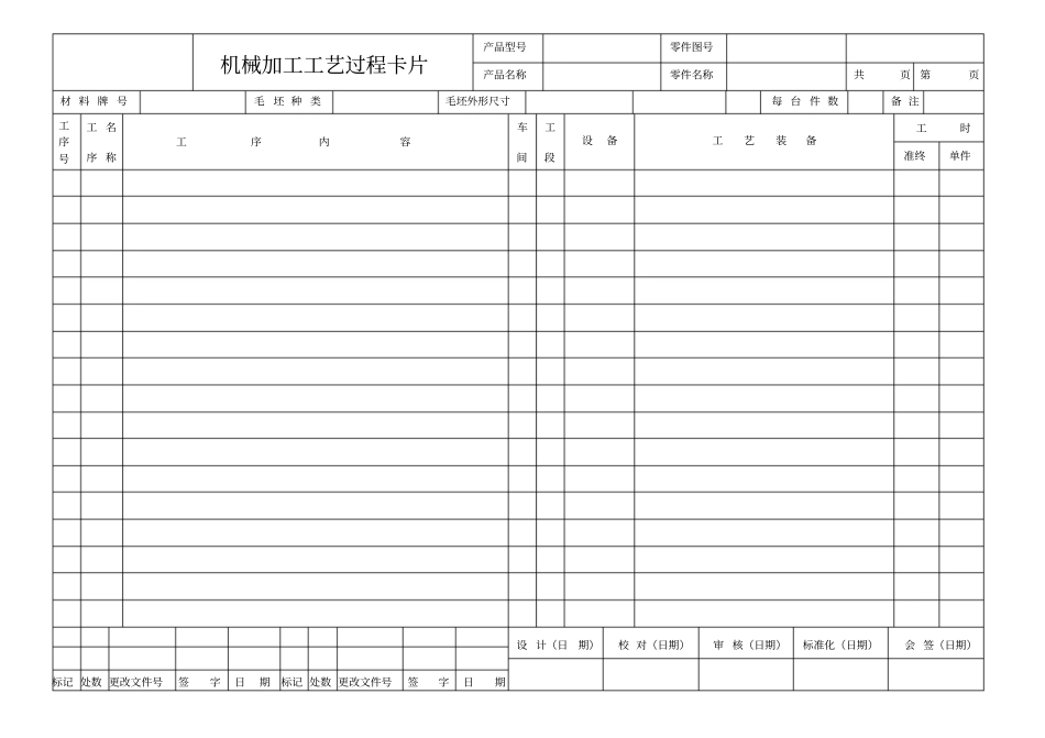 机械加工工艺卡片_第1页