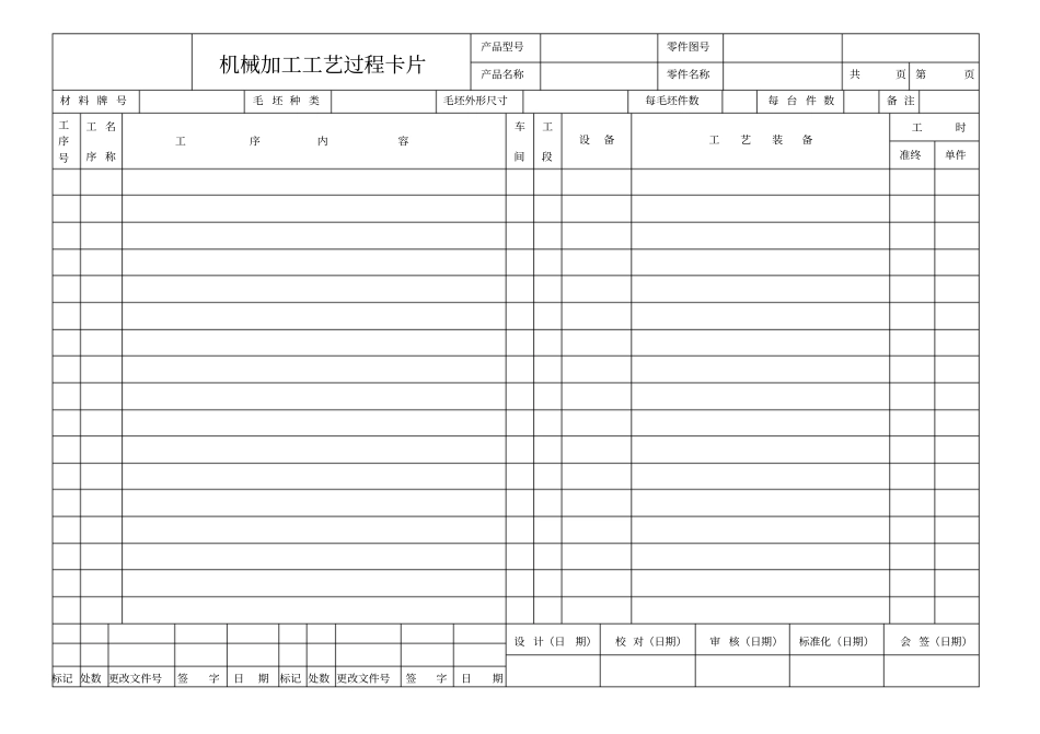 机械加工工艺卡片_第2页
